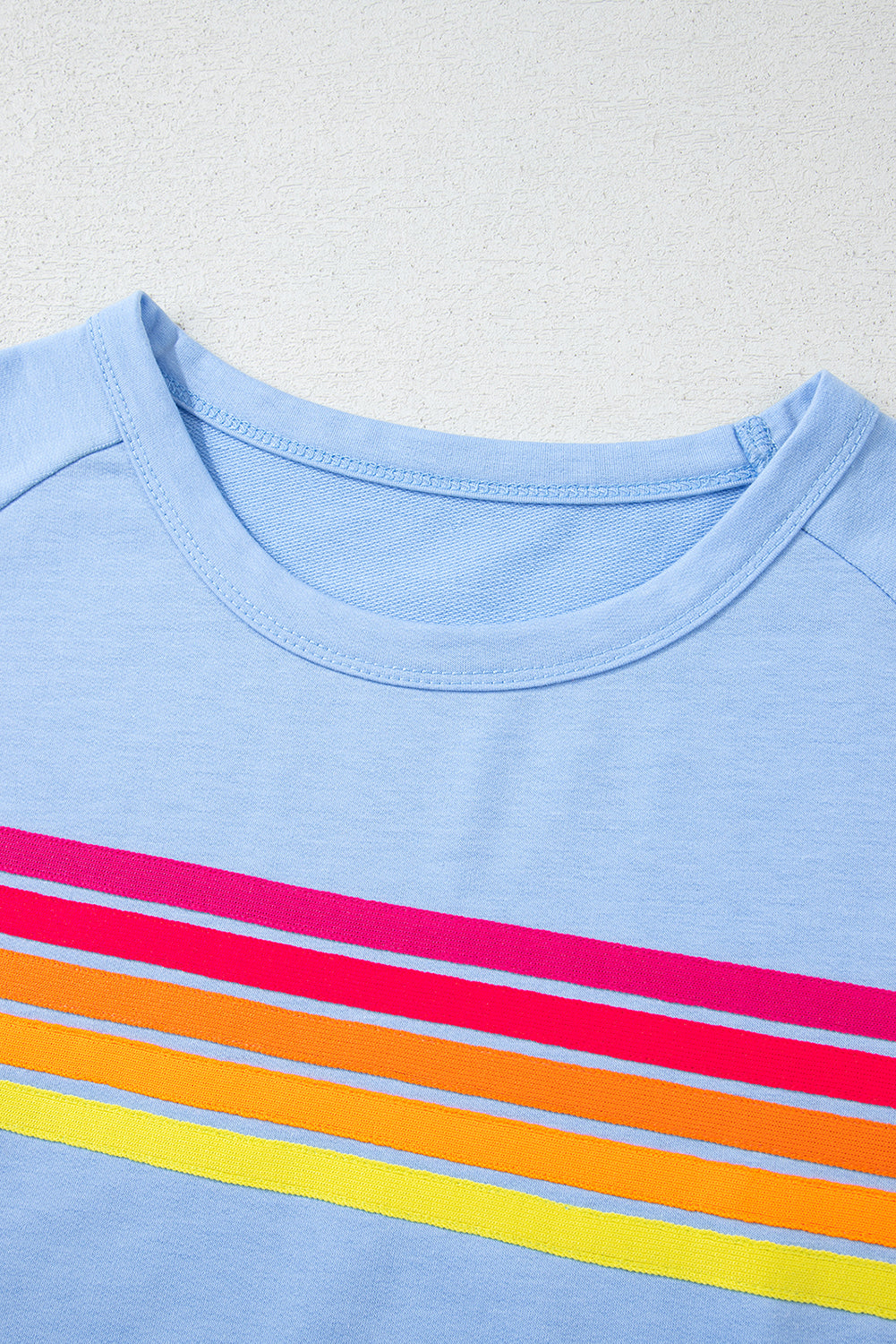 Stripe Patch Front Short Sleeve Tee
