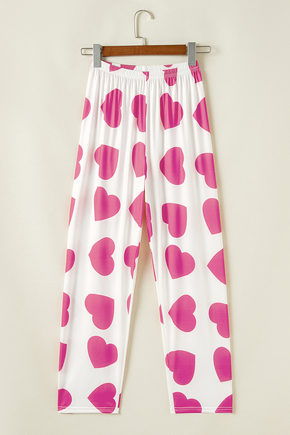 Heart Ruffle Tank Top And Pants Lounge Set