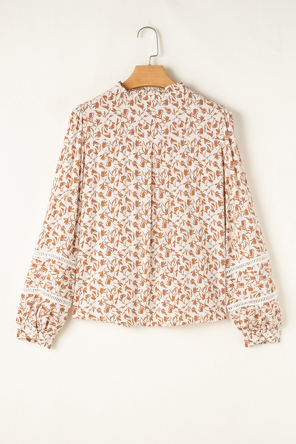 Floral Lace Puff Sleeve Shirt
