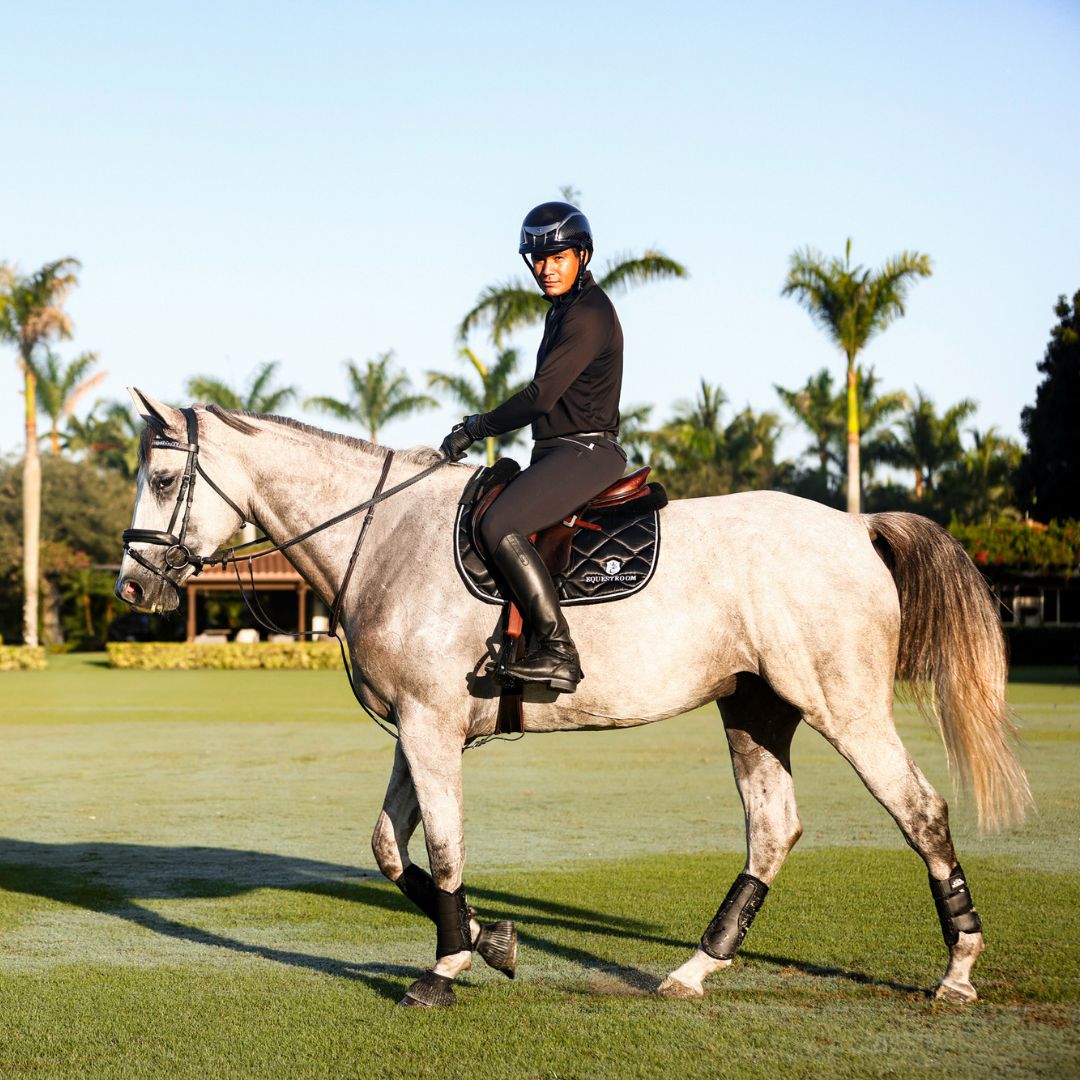 B&W - Black Saddle Pad Set