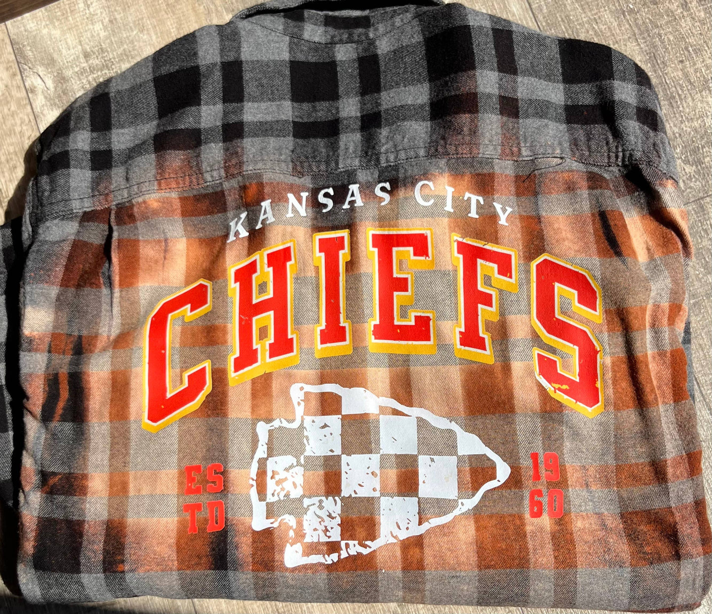 Arrowhead Check Bleached Flannel   