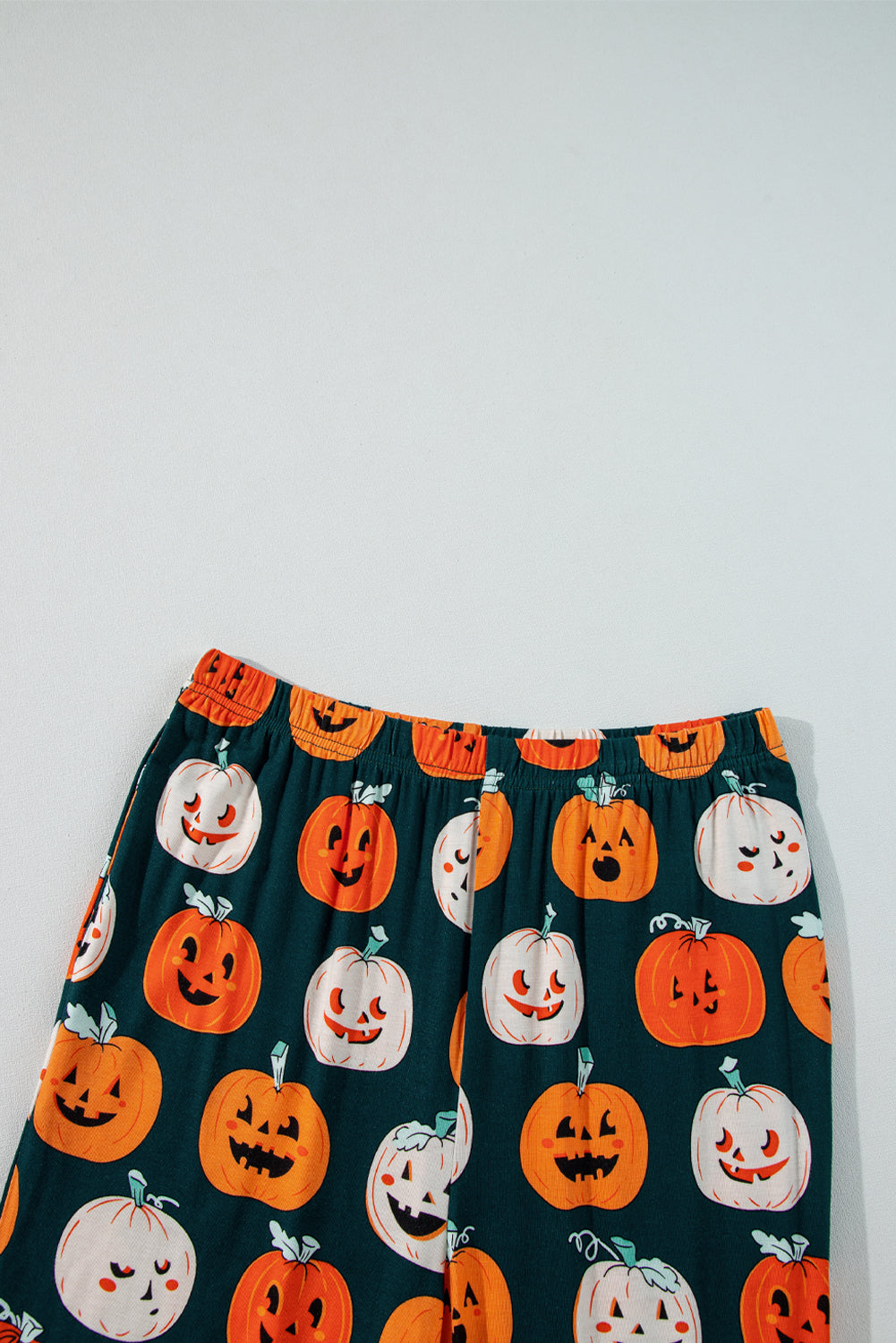 Halloween Pumpkin Shirt & Pants Pajama Set