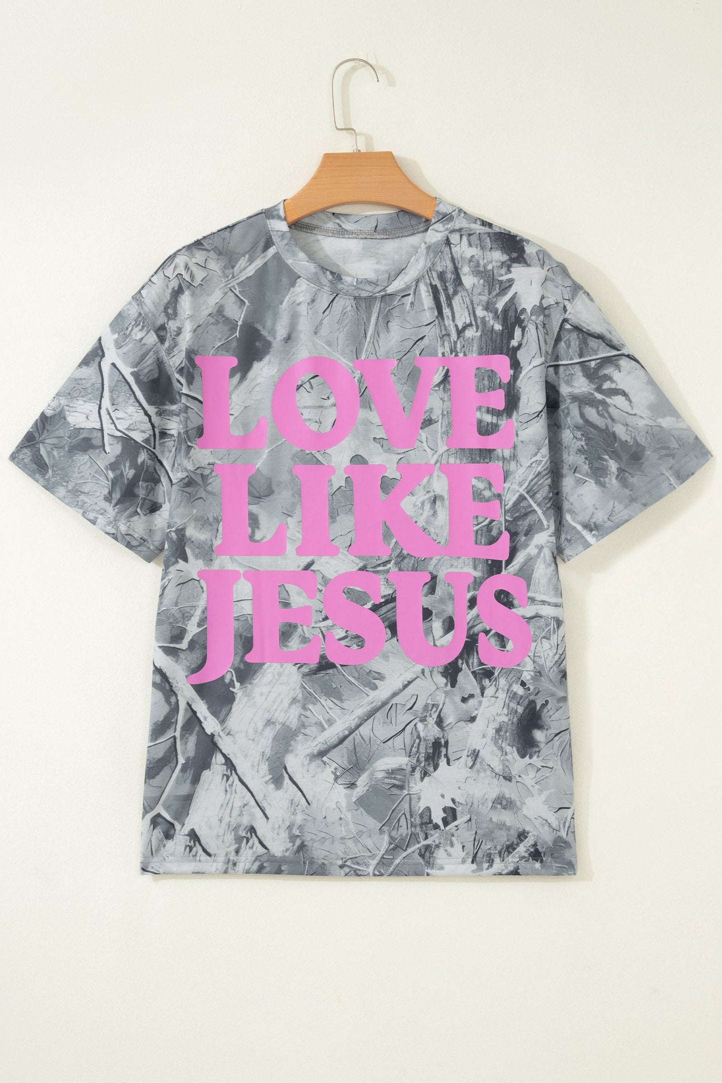 Love Like Jesus Camo Woodland Tee