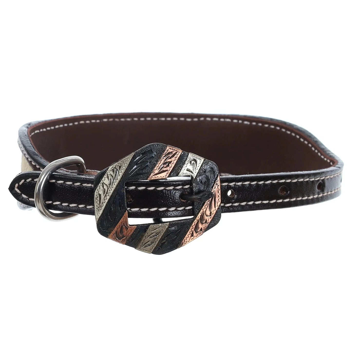 FloraHide Leather Dog Collar