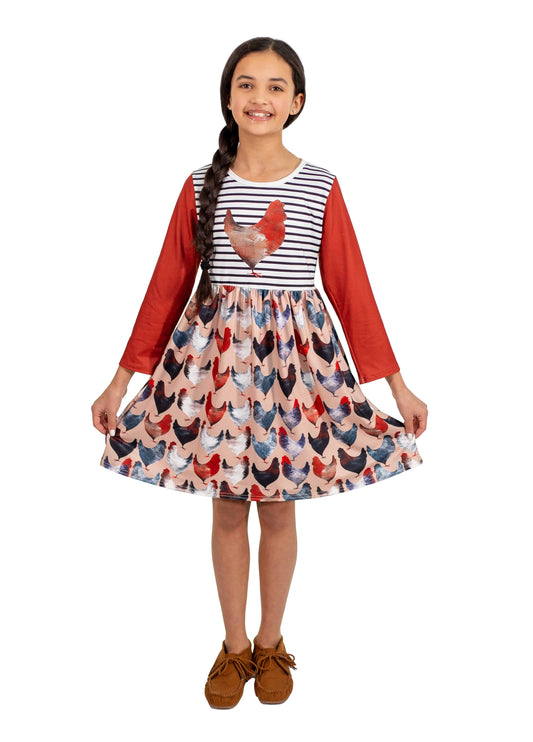 The Coop Long Sleeve Milk Silk Dress