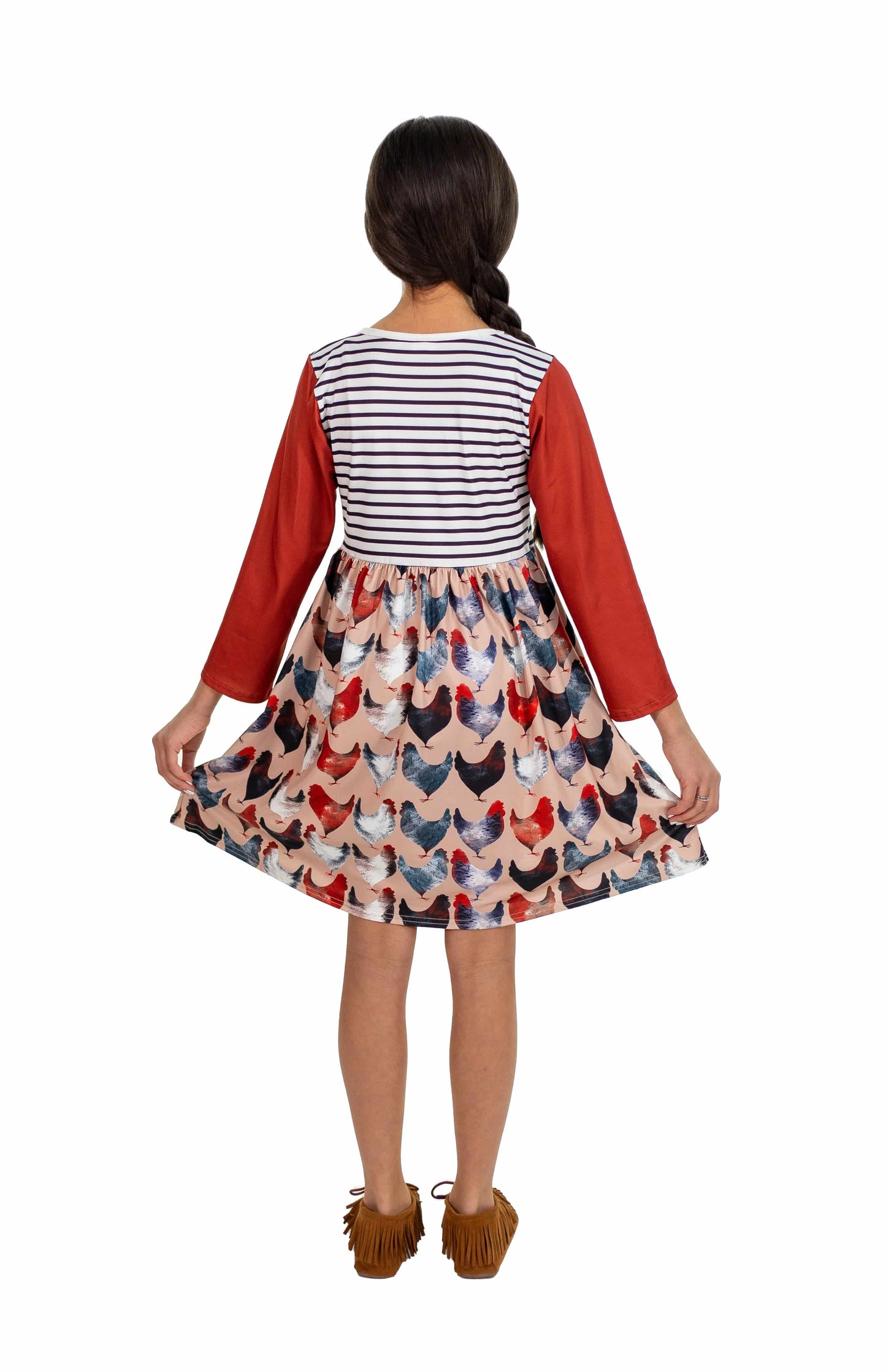 The Coop Long Sleeve Milk Silk Dress