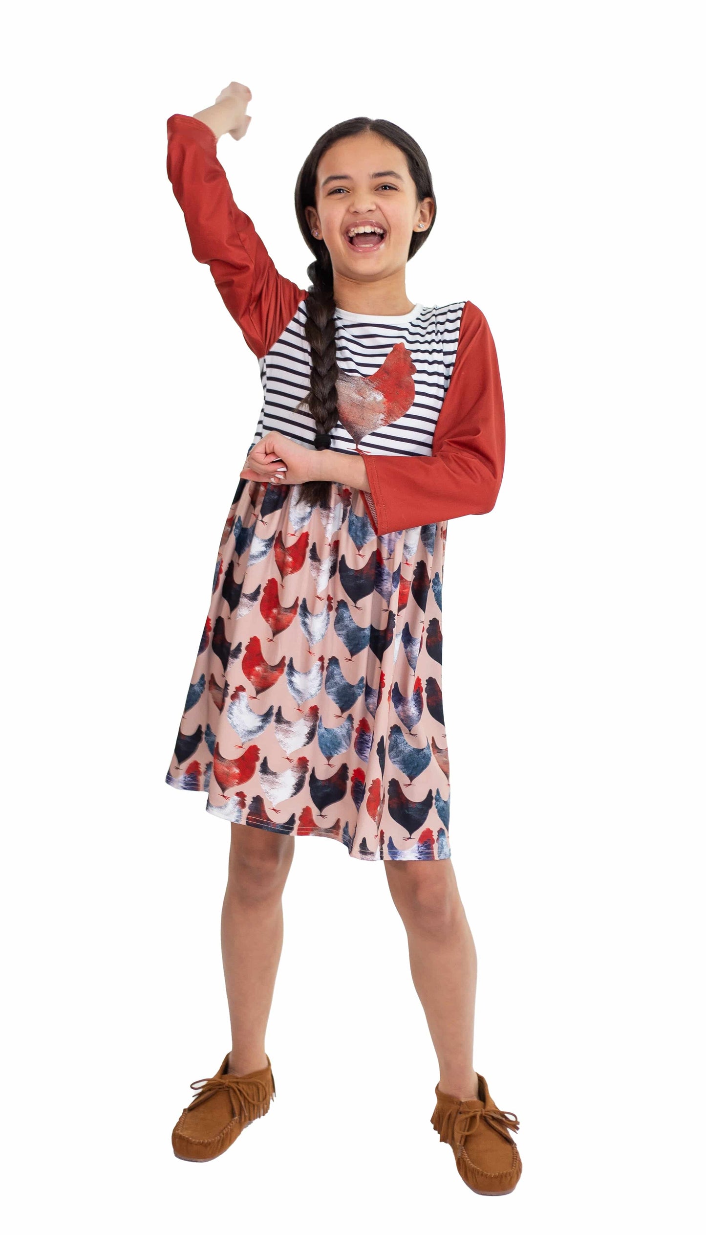 The Coop Long Sleeve Milk Silk Dress