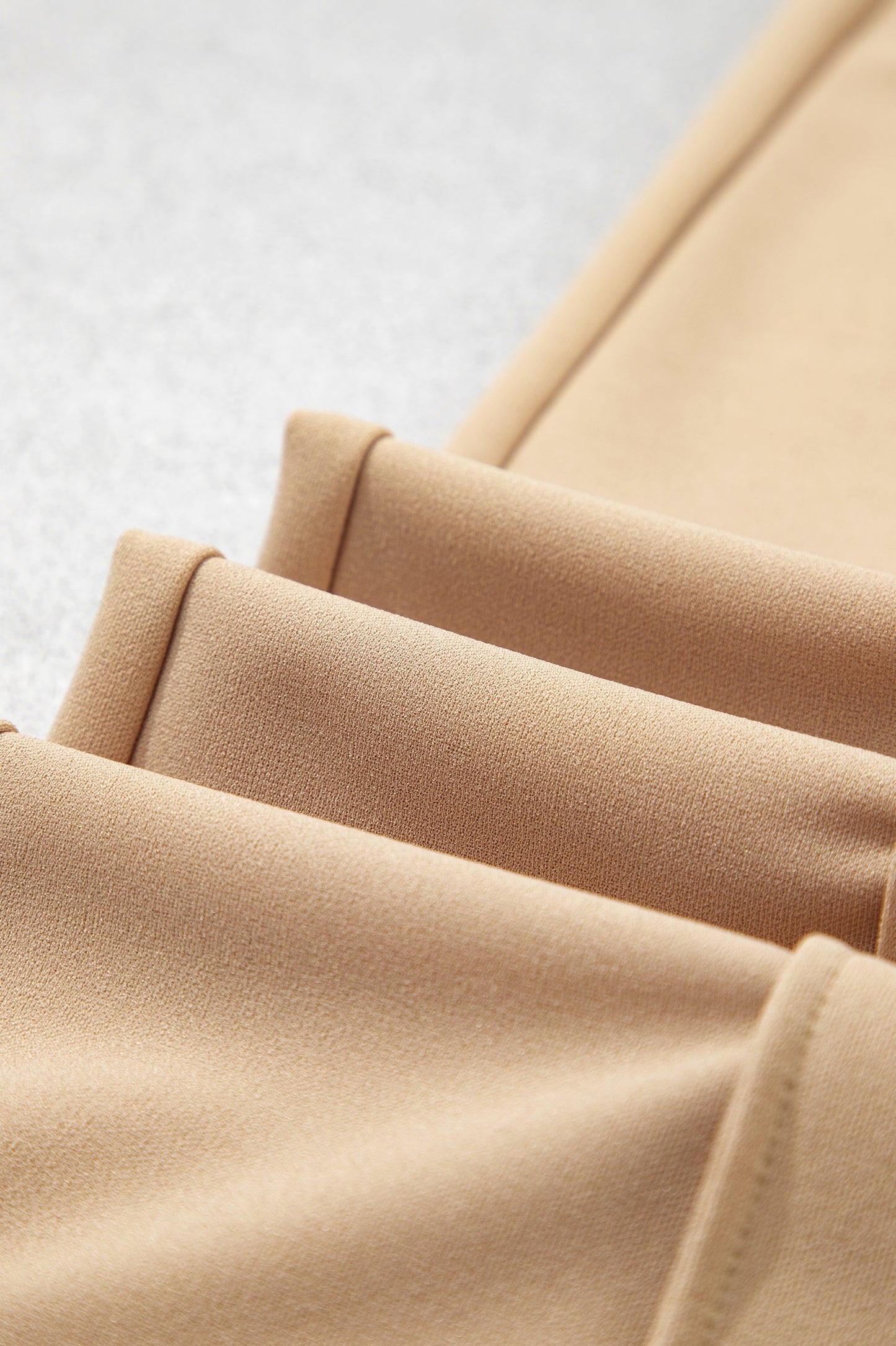 Solid High Waist Exposed Seam Bootcut Pants
