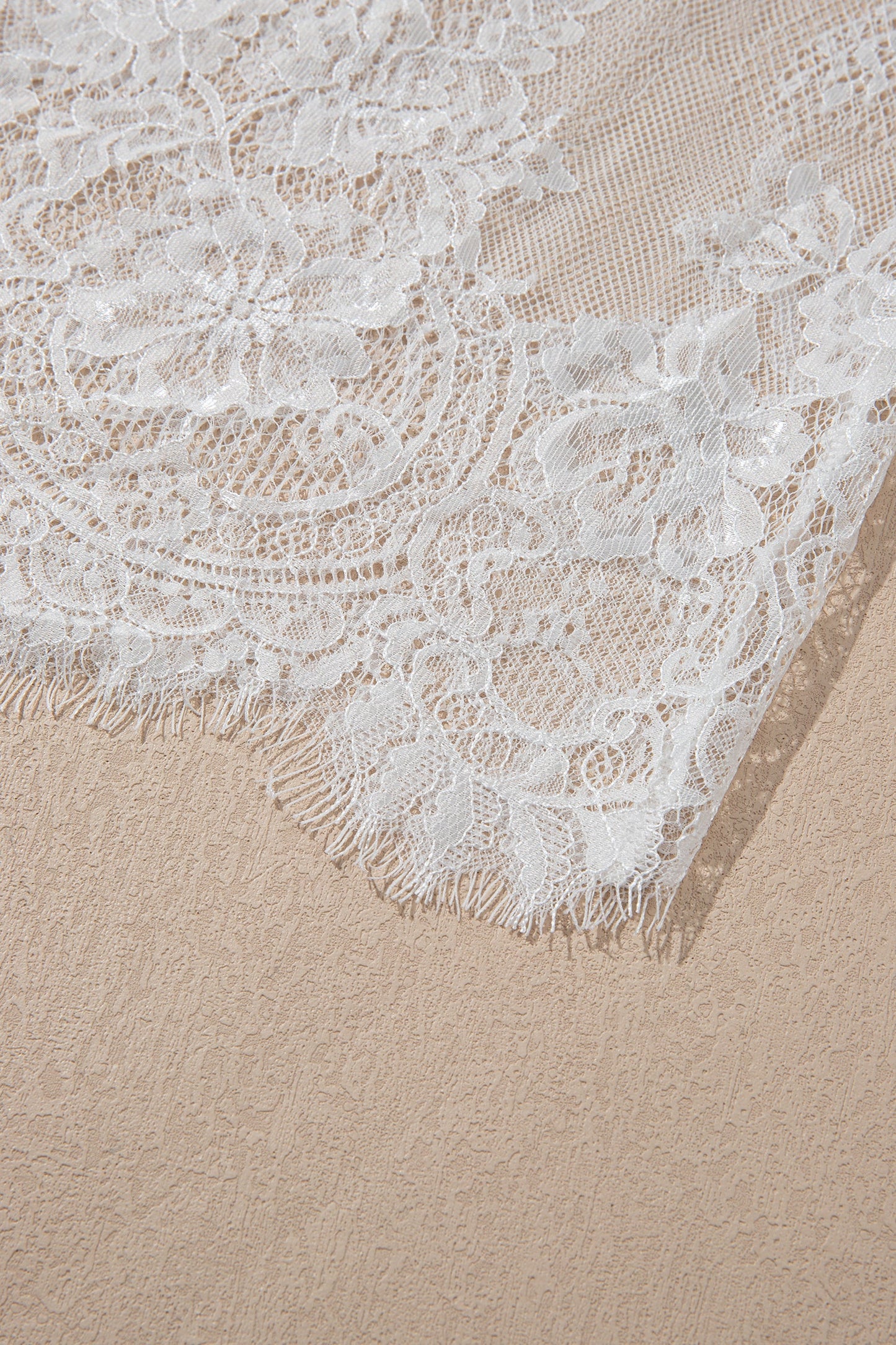 Solid Lace Patchwork Short Sleeve Maxi Dress