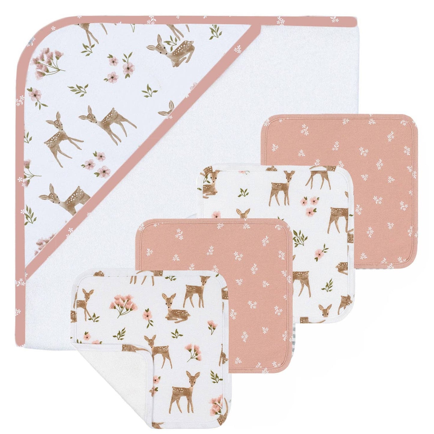 Living Textiles - 5pc 100% Cotton Bath Gift Set | Sophia's Garden