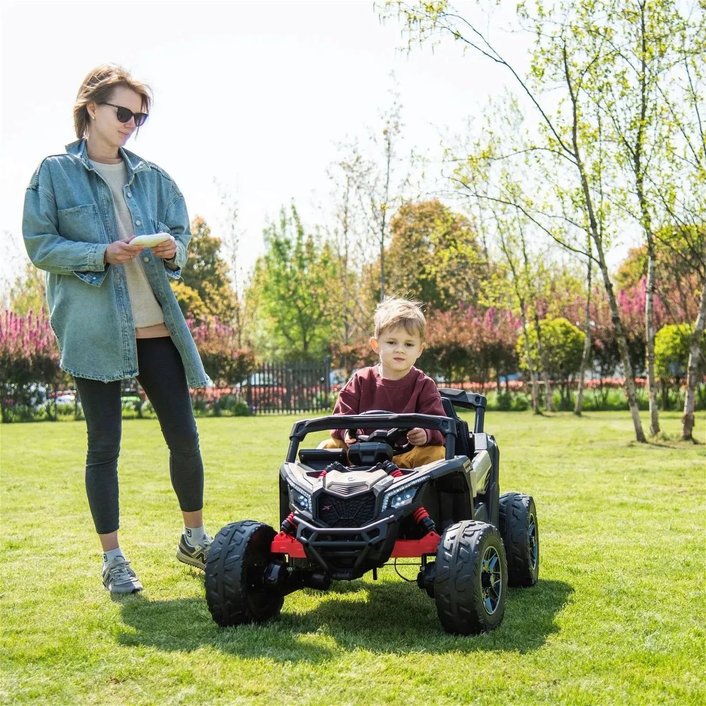 24V Can-Am Maverick 1-Seater UTV - Kids Electric Ride-On