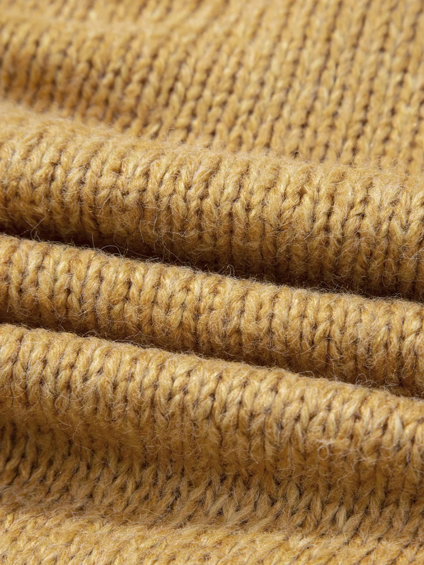 Women Women Lantern Sleeve Scallop V Neck Buttoned Front Cardigan Sweater