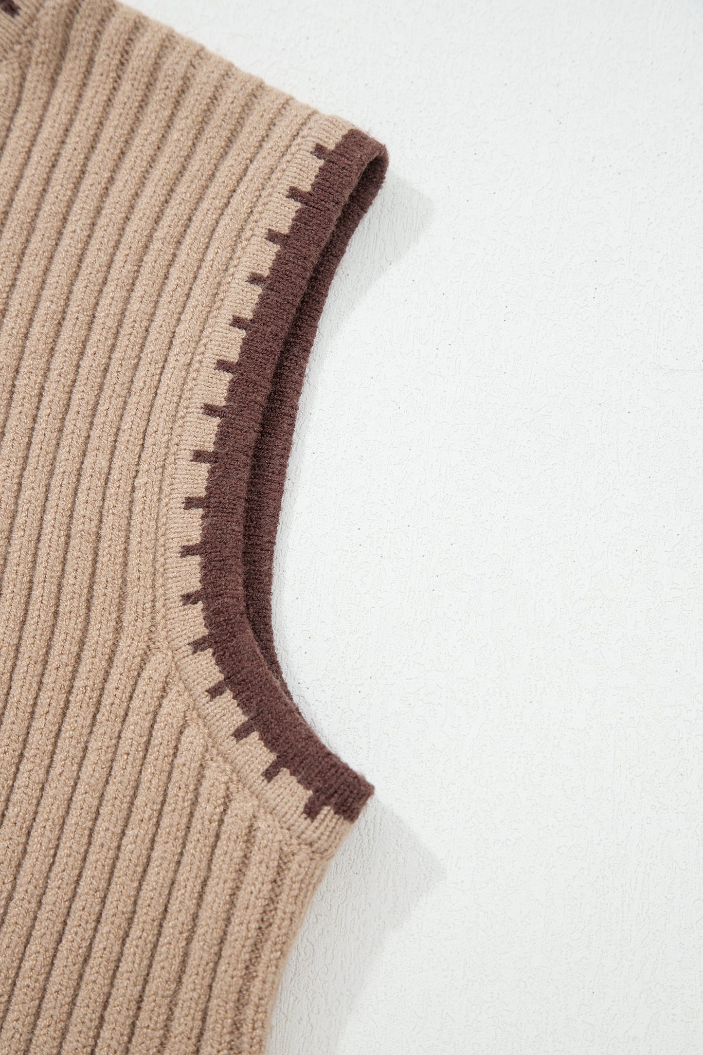 Western Horseshoe Ribbed Knit Sweater Top