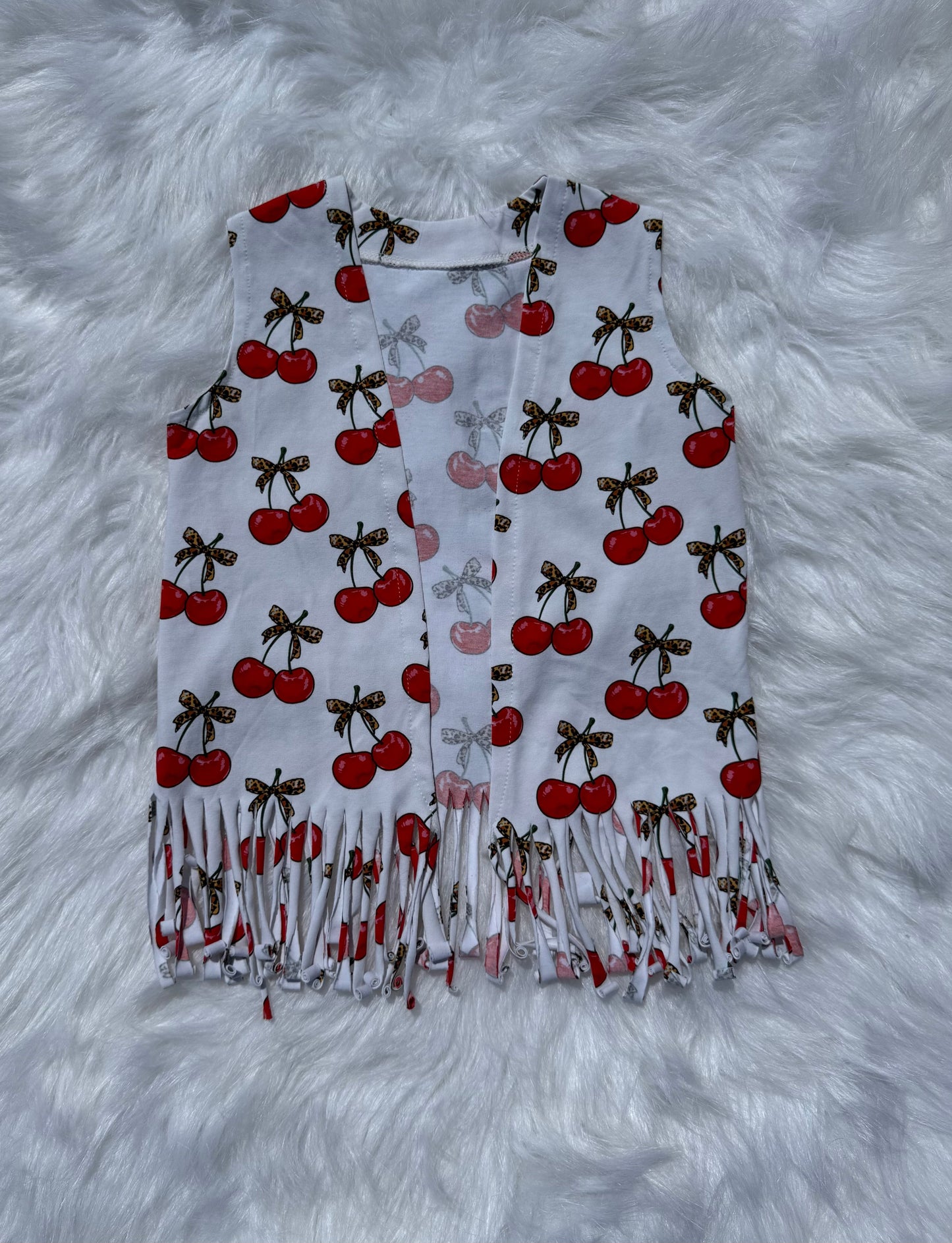 Cherry-licious Fringe Duster