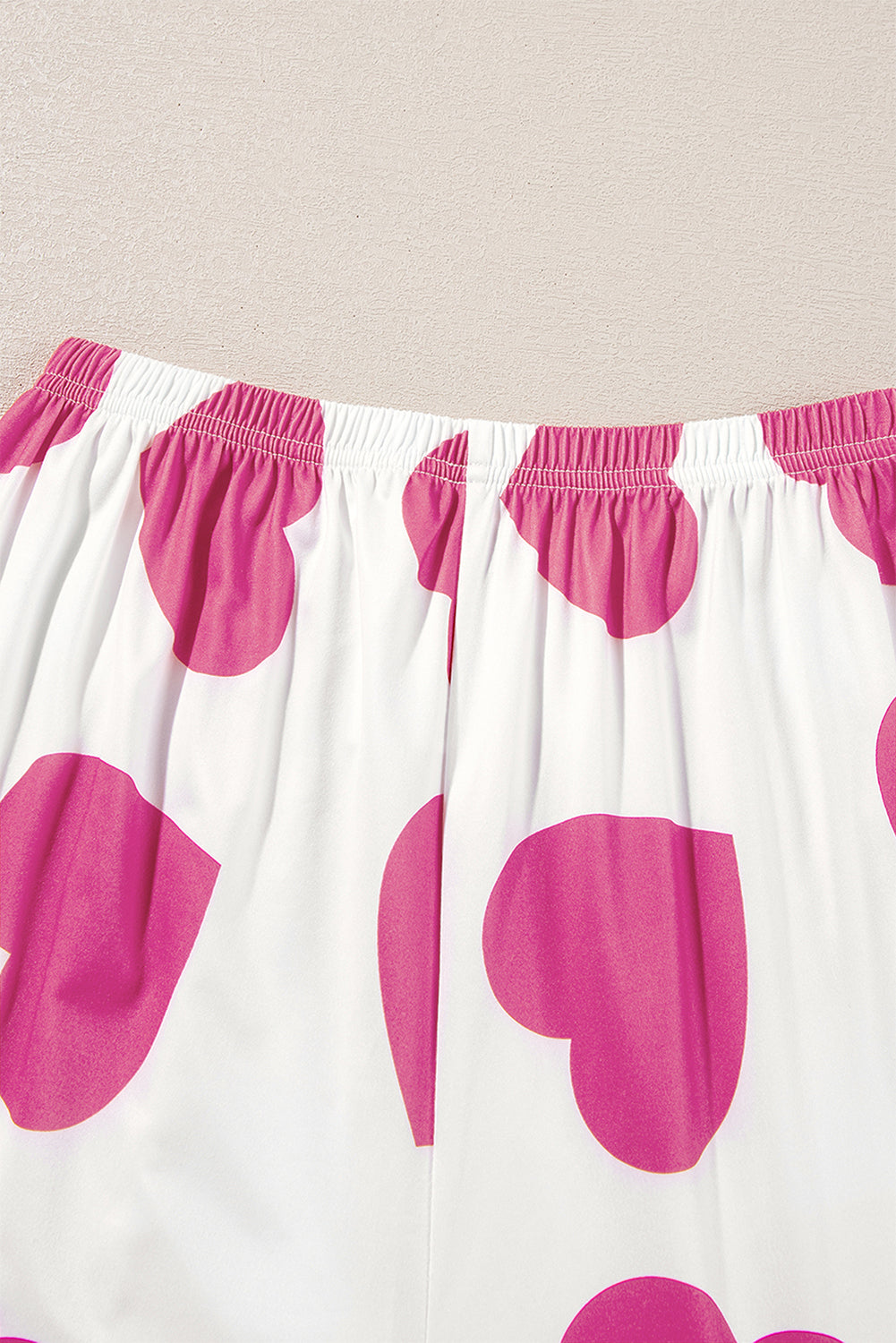 Heart Ruffle Tank Top And Pants Lounge Set