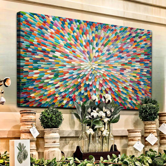 Radiant Bloom Abstract Wall Art