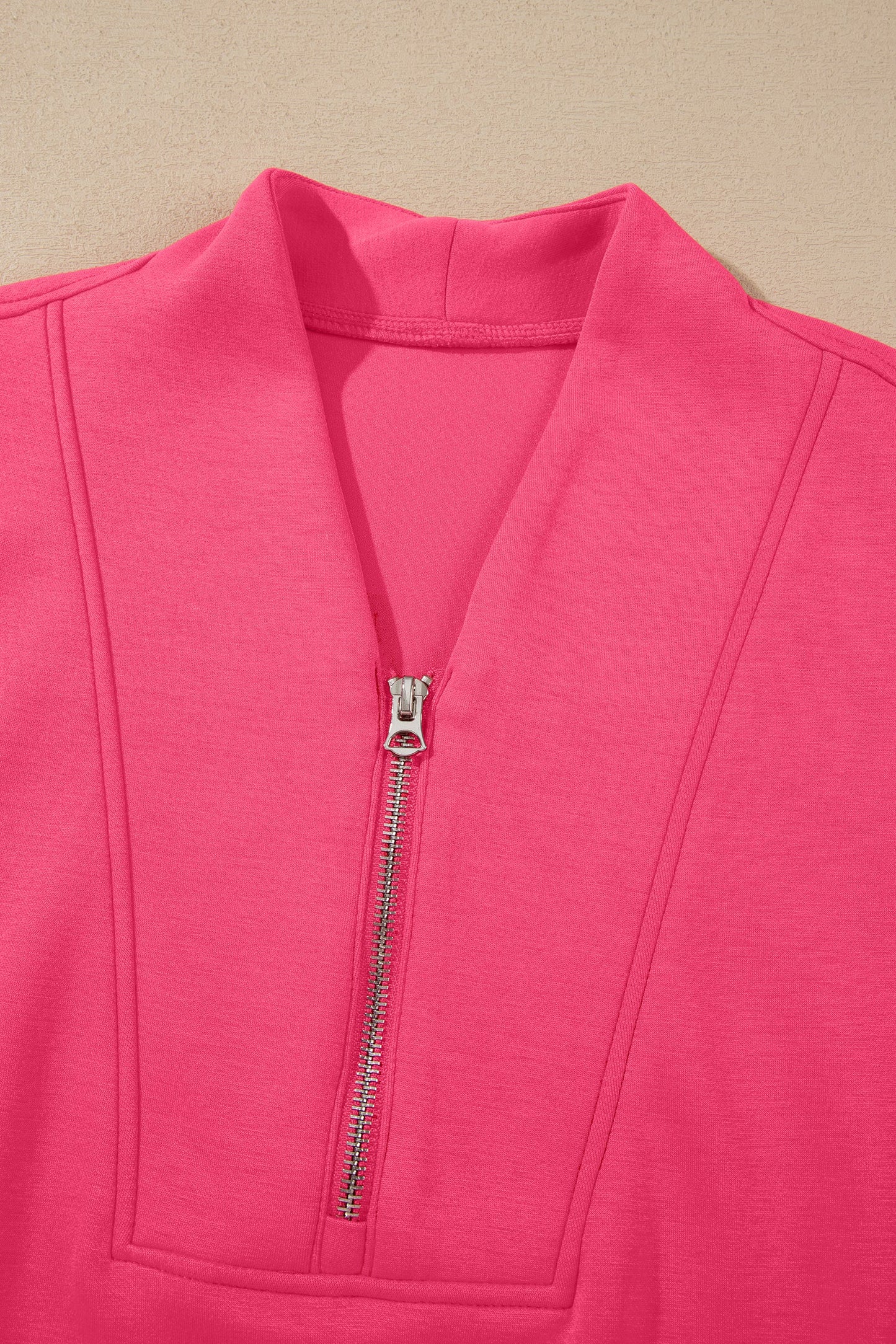 Quarter Zip Sleeveless Top & Drawstring Shorts Set