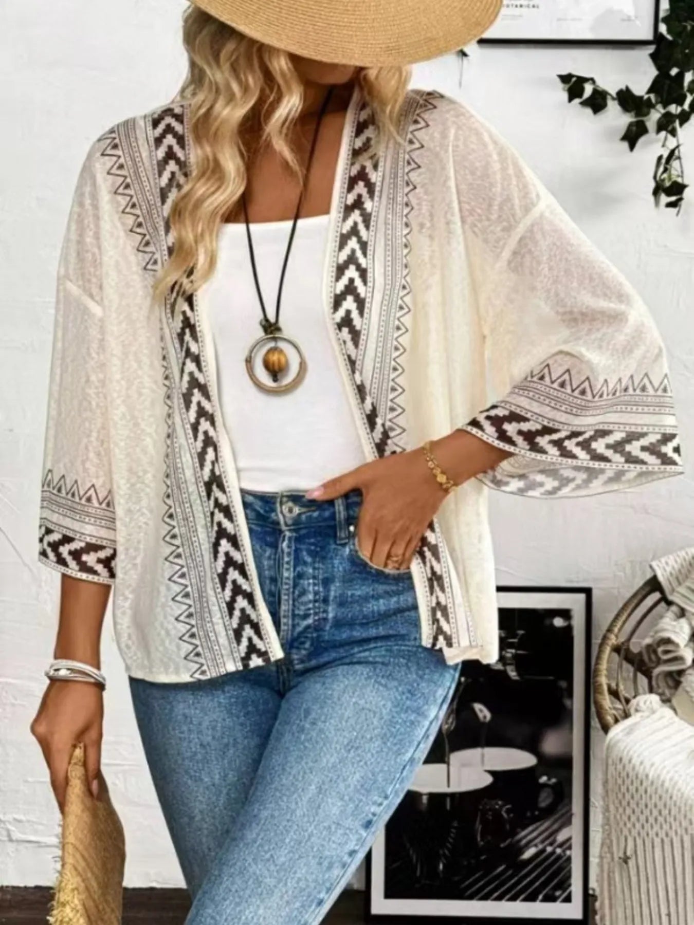 Women Open Front Kimono Cardigan Sweater