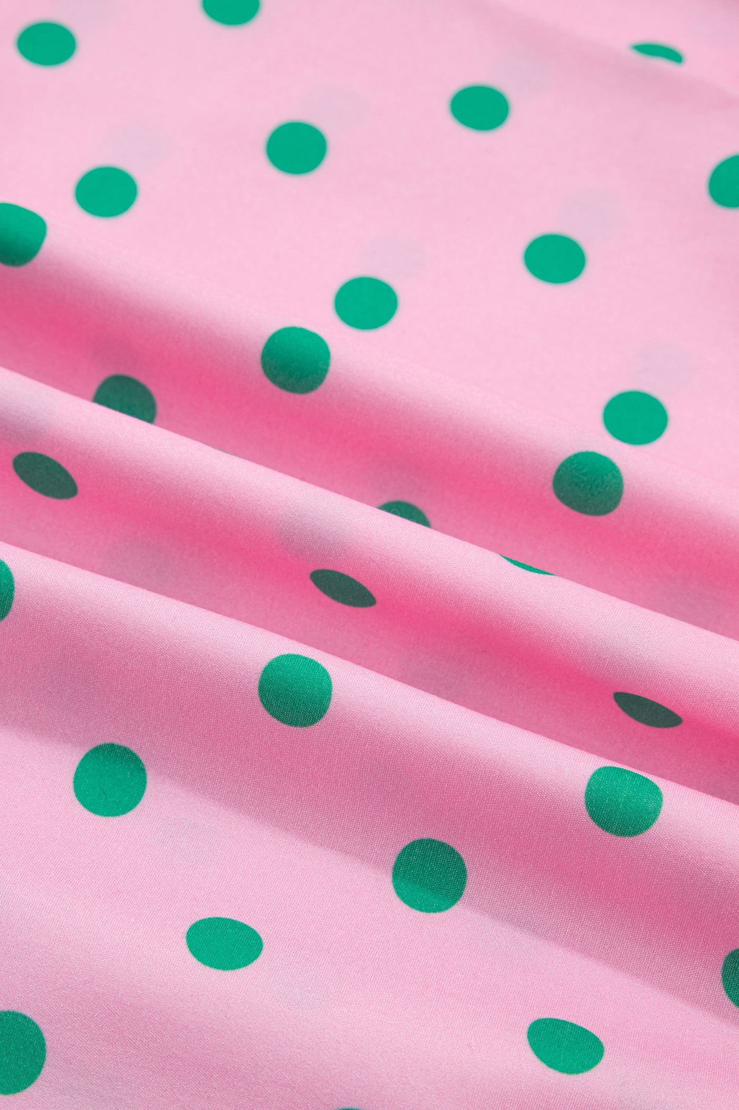 Polka Dot V-Neck Short Sleeve Tiered Mini Dress