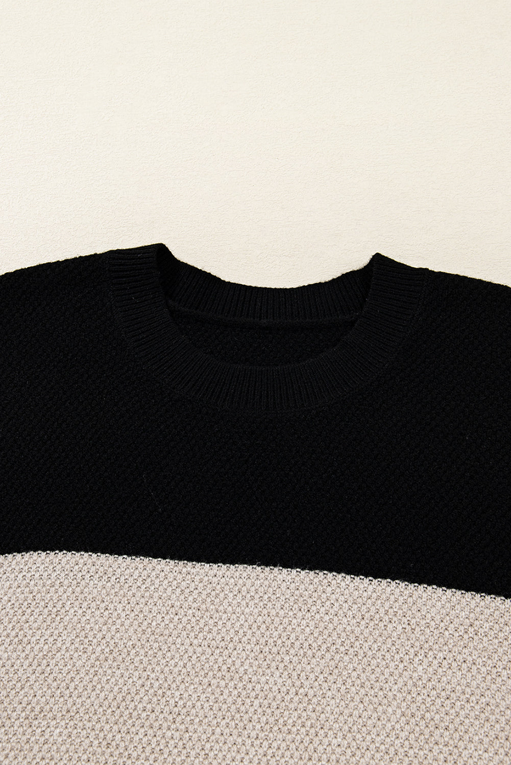 Colorblock Stripe Long Sleeve Sweater