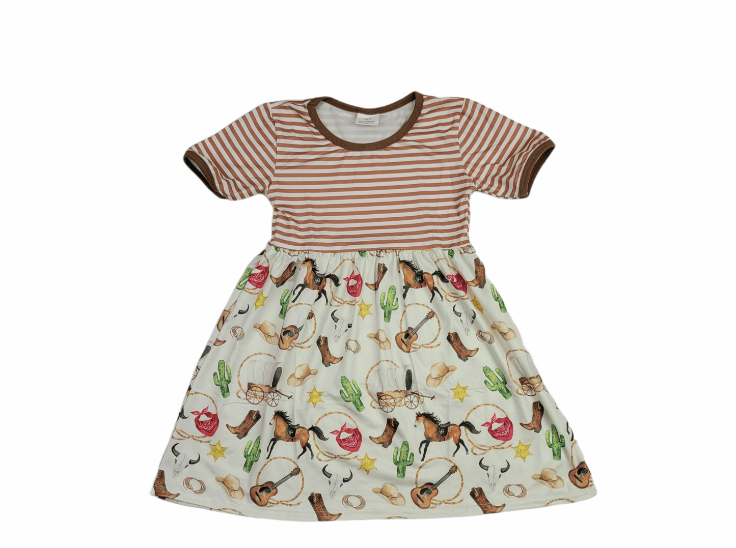 Ole Town Road Short Sleeve Milk Silk Dress