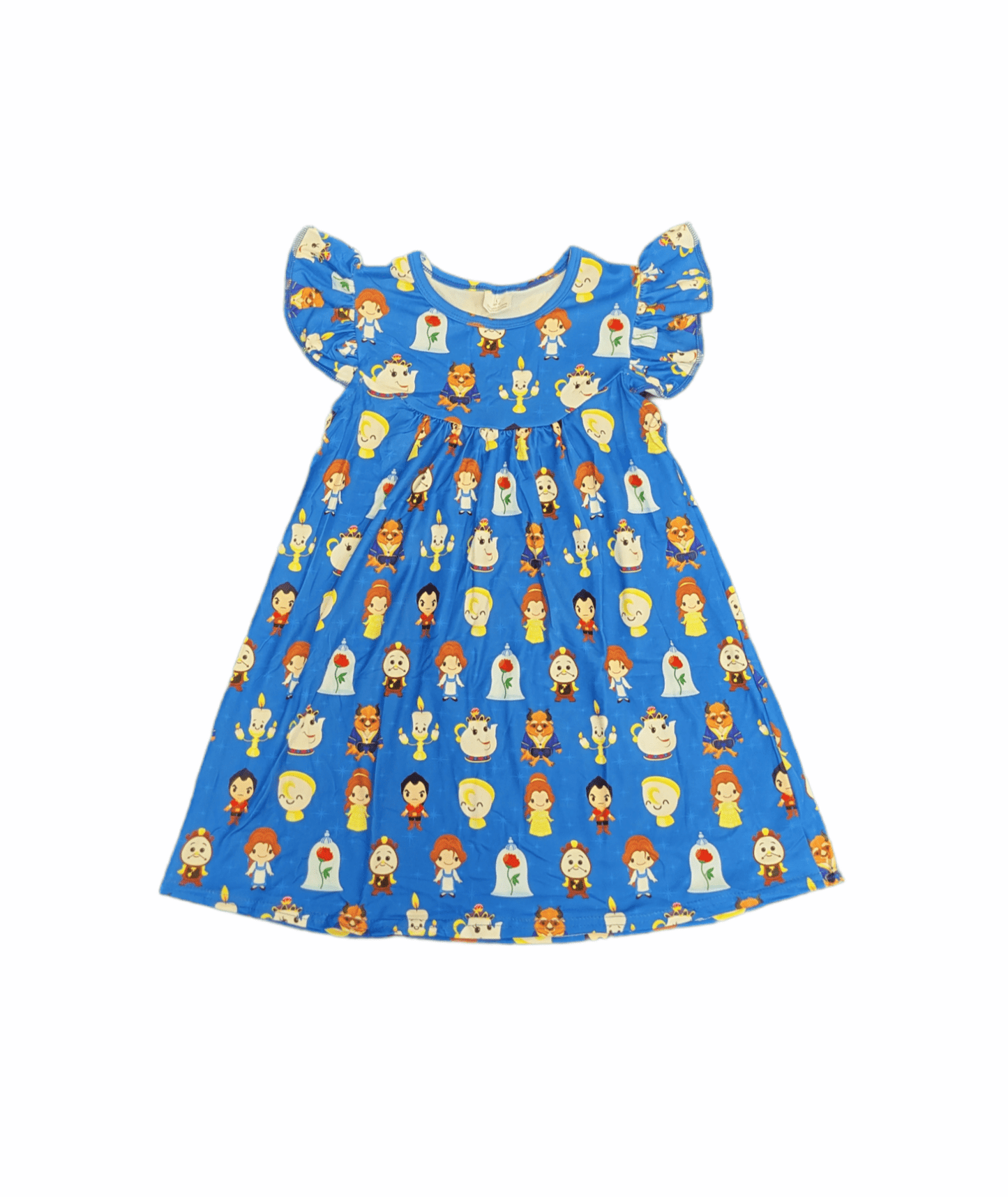 Be Our Guest Flutter Milk Silk Dress