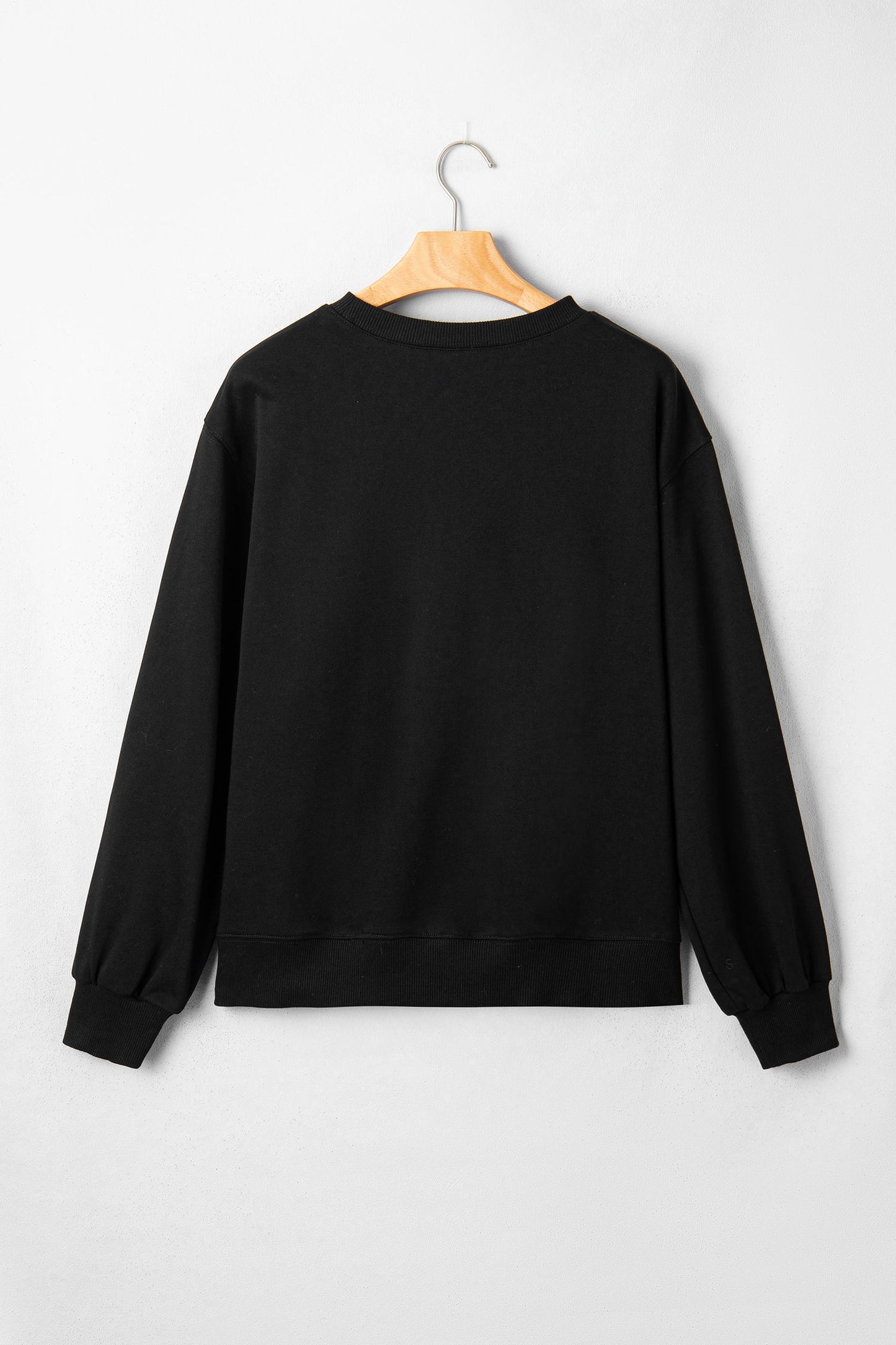 Halloween Spooky Season Embroidered Long Sleeve Sweatshirt