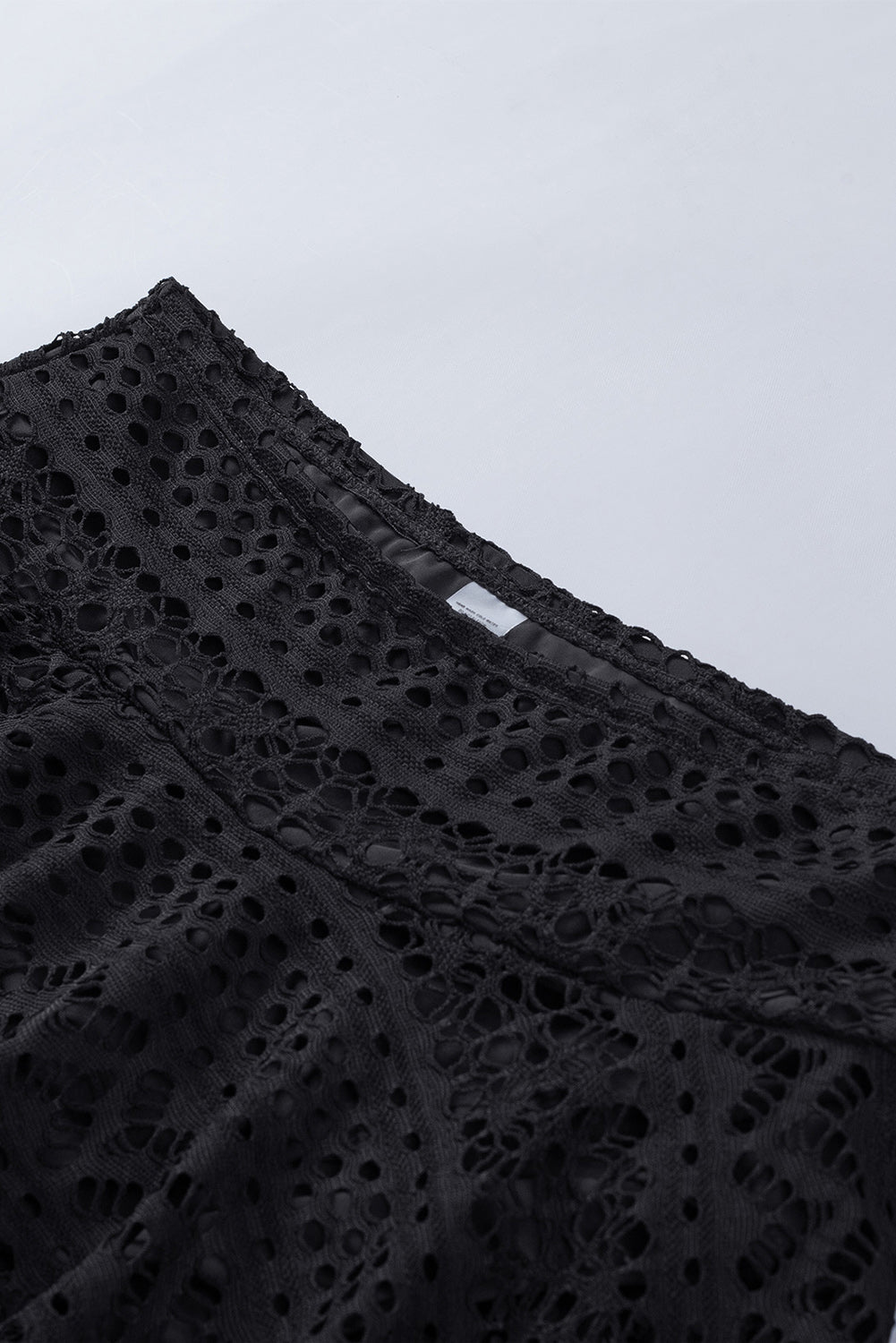 Solid Crochet Lace Bikini Swim Skirt