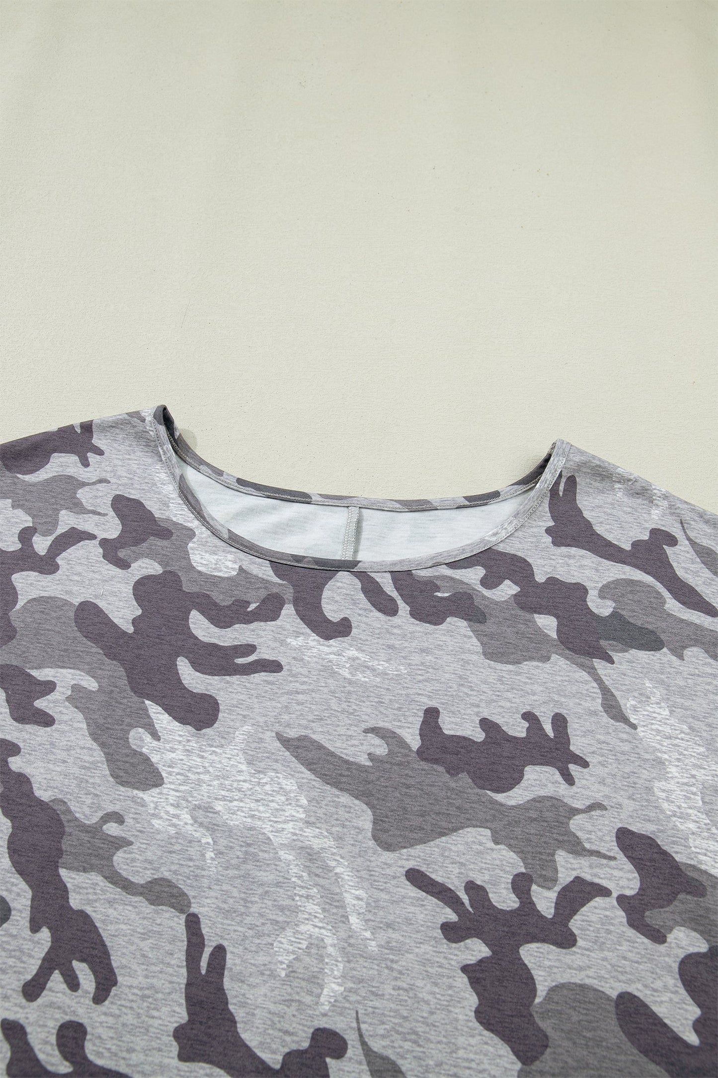 Plus Size Camo Short Sleeve T-Shirt