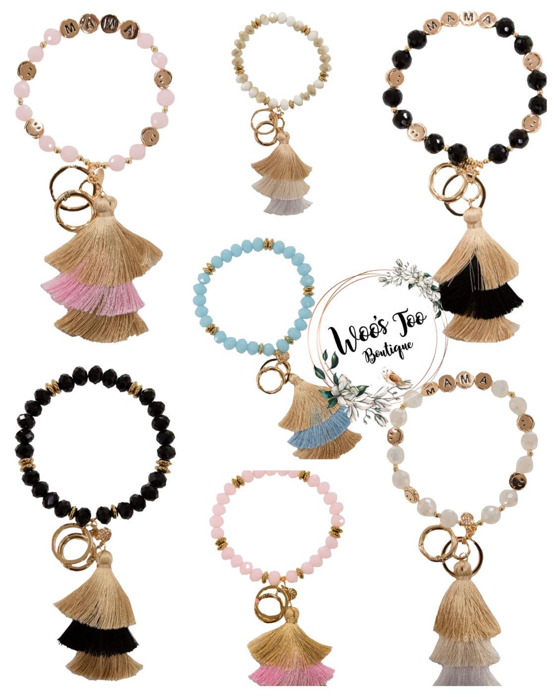 Bead Bangle Crystal - F23 - SS