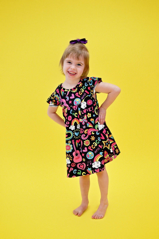 Peace and Love Milk Silk Flutter