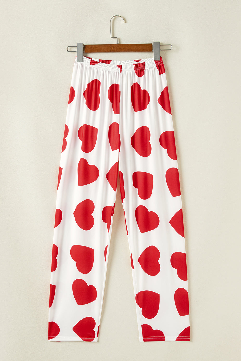 Heart Ruffle Tank Top And Pants Lounge Set