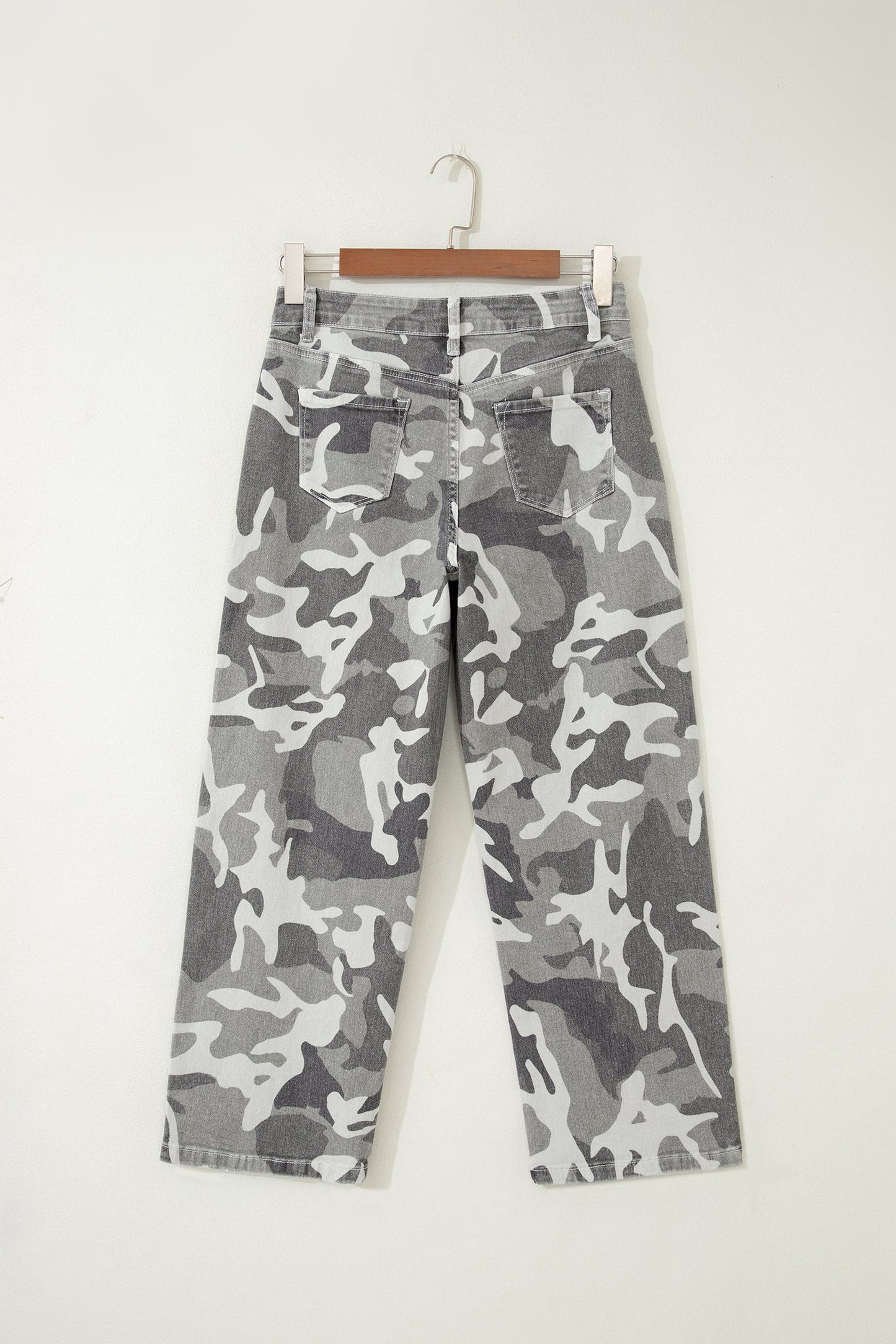 Camo Denim High Waist Jeans