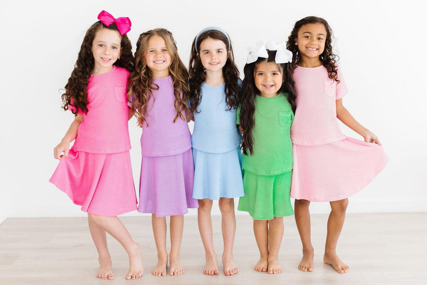 Bright Lilac Scrunchy Twirl Skort