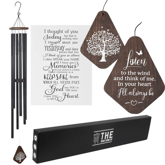 Memorial Serenity Large Deep Tone Wind Chime Church Bells, Thoughtful Gift For Special Occasions or Reflections 55”