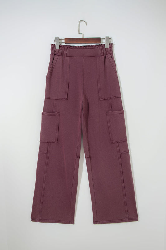 Mineral Wash Cargo Patch Pocket Utility Sweatpants
