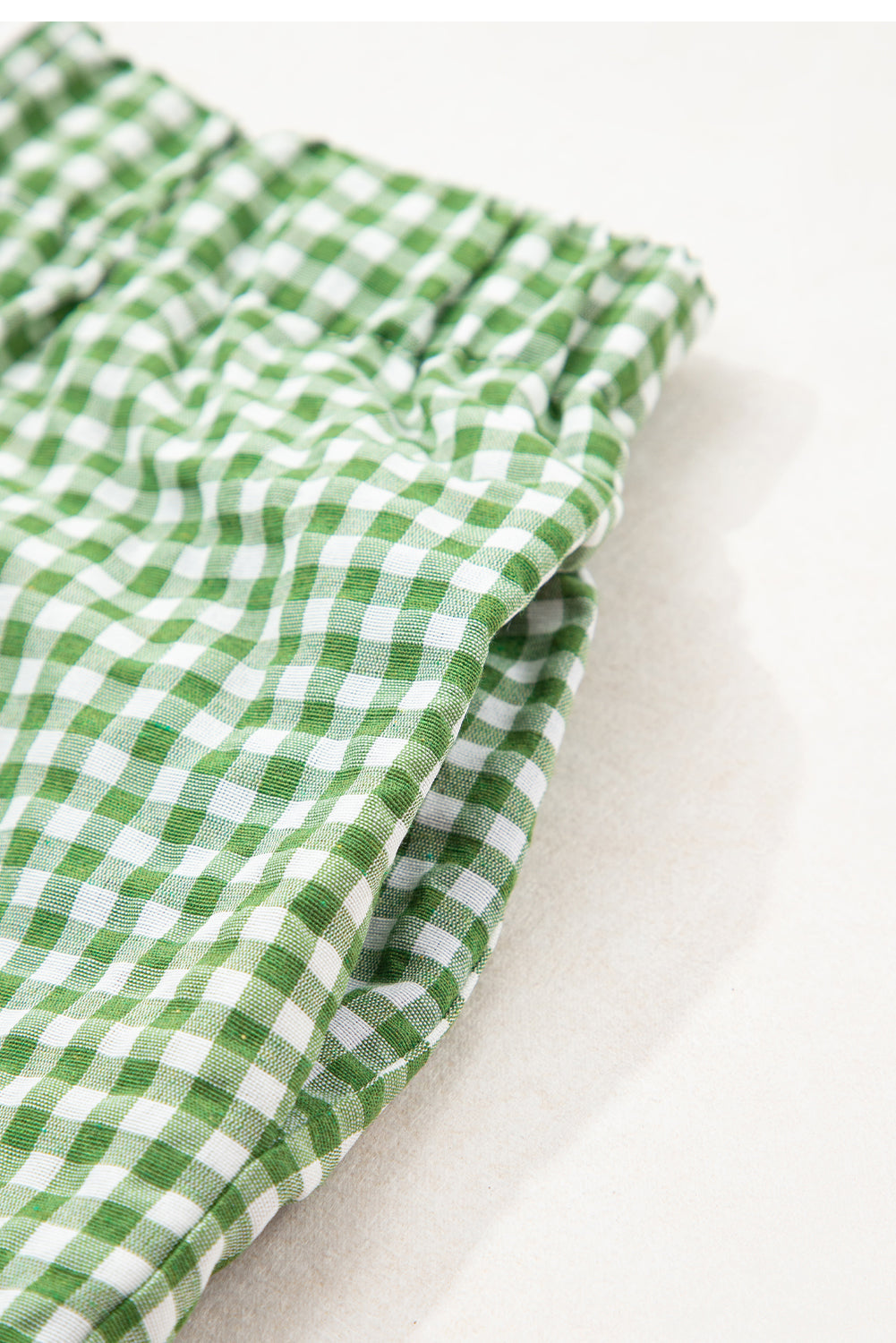 Gingham High Waist Shorts