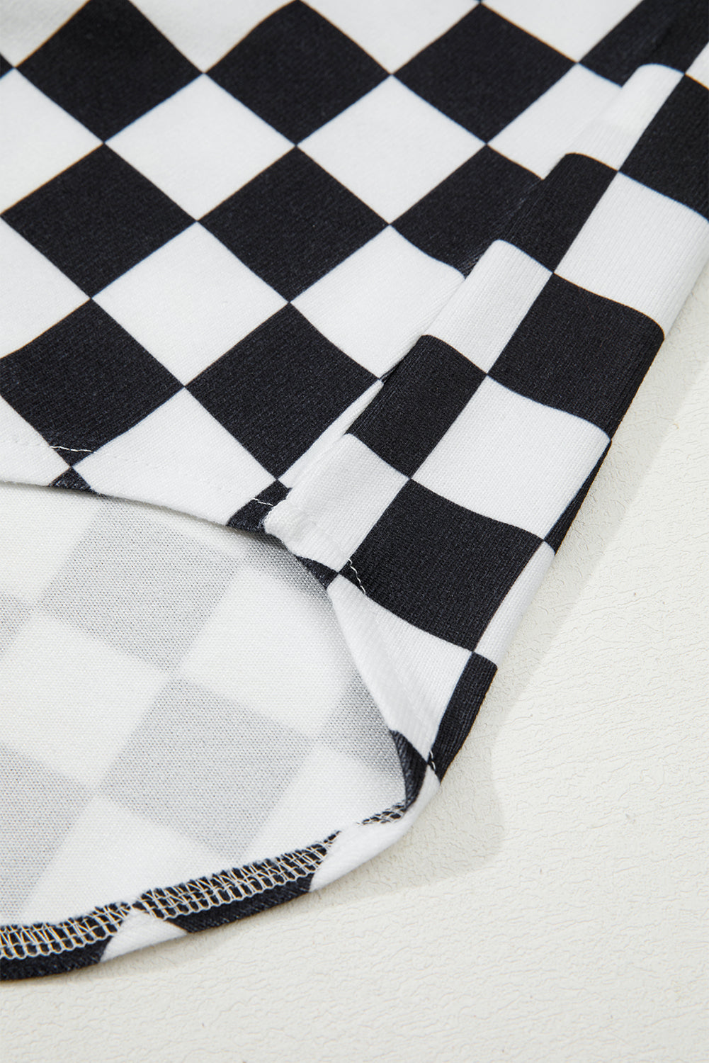 Checker Flap Pocket Button Front Shacket