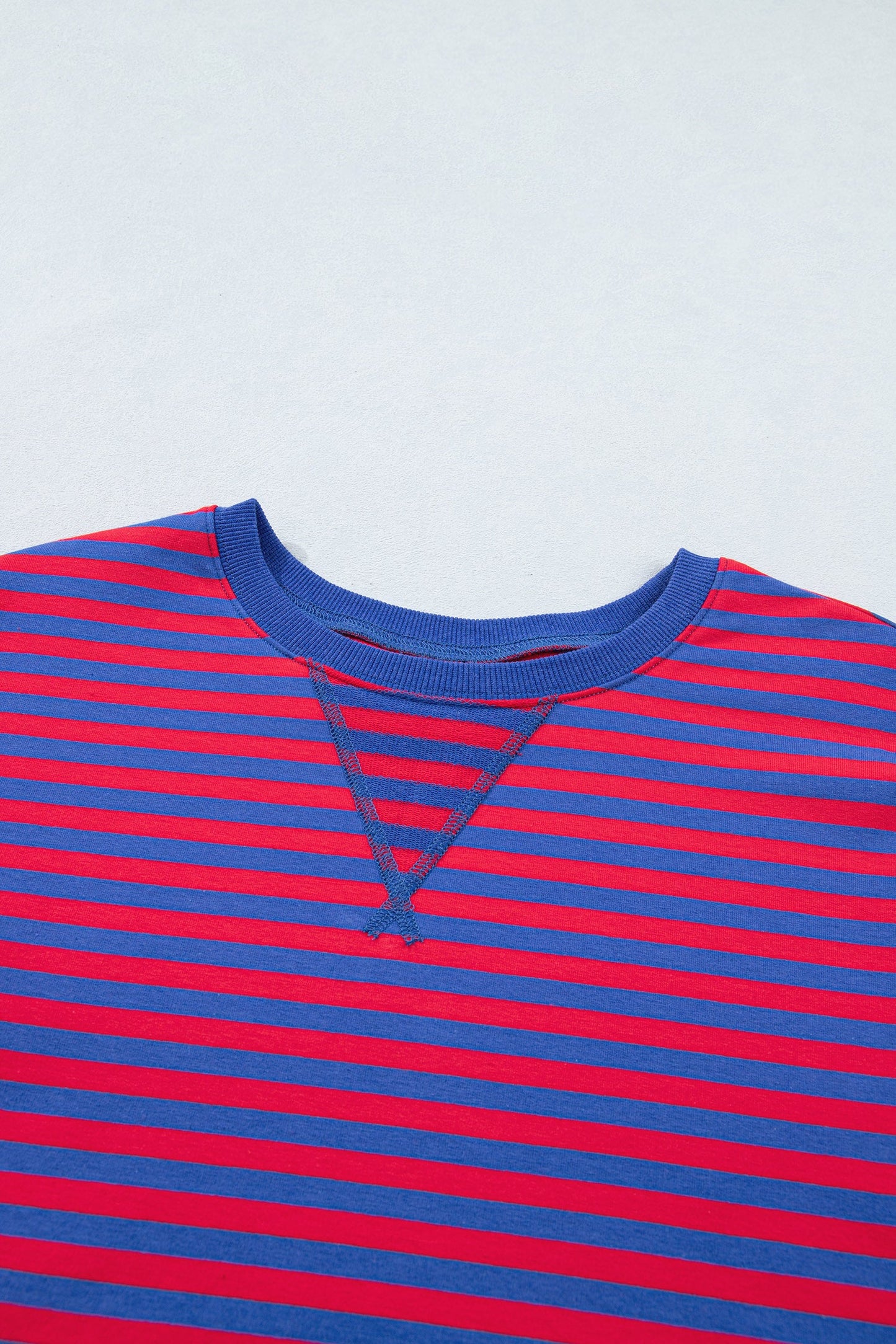 Stripe Short Sleeve Top & High Waist Short Set