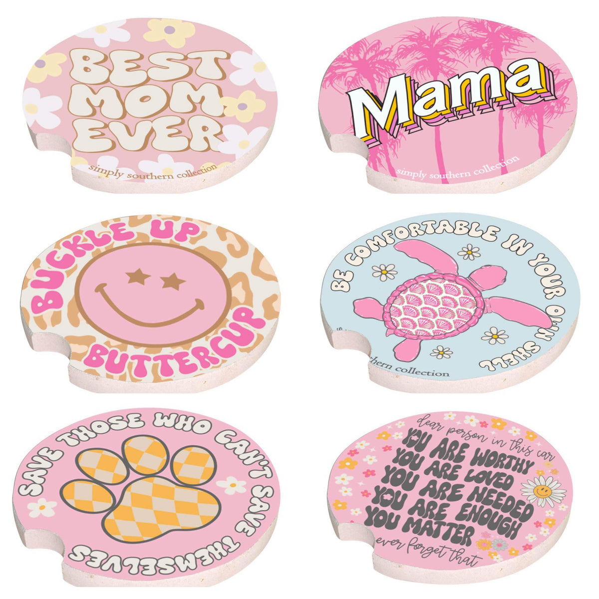 Car Coaster - S23 - Simply Southern (Sold in a set of 2)