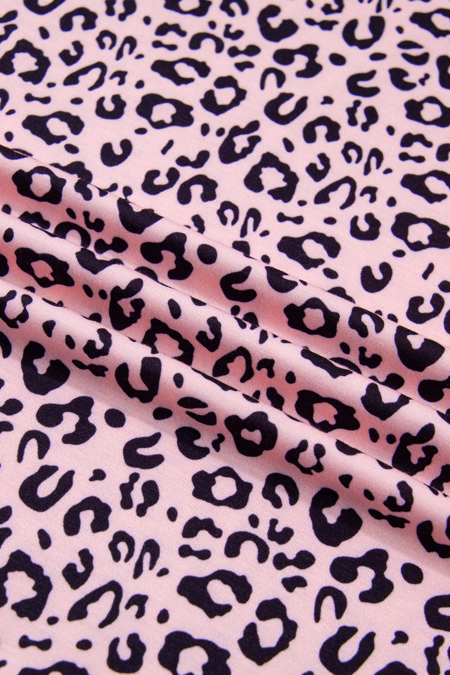 Plus Size Leopard Stripe Contrast Patchwork Tee