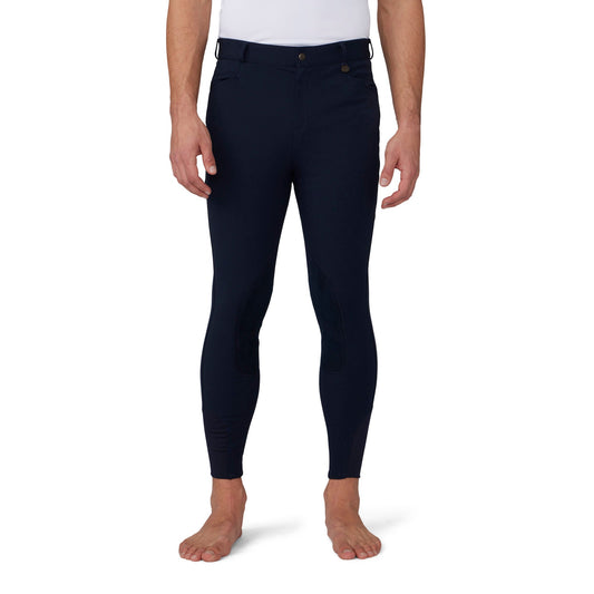 Men's EuroWeave DX Suede Knee Patch Breech - Navy