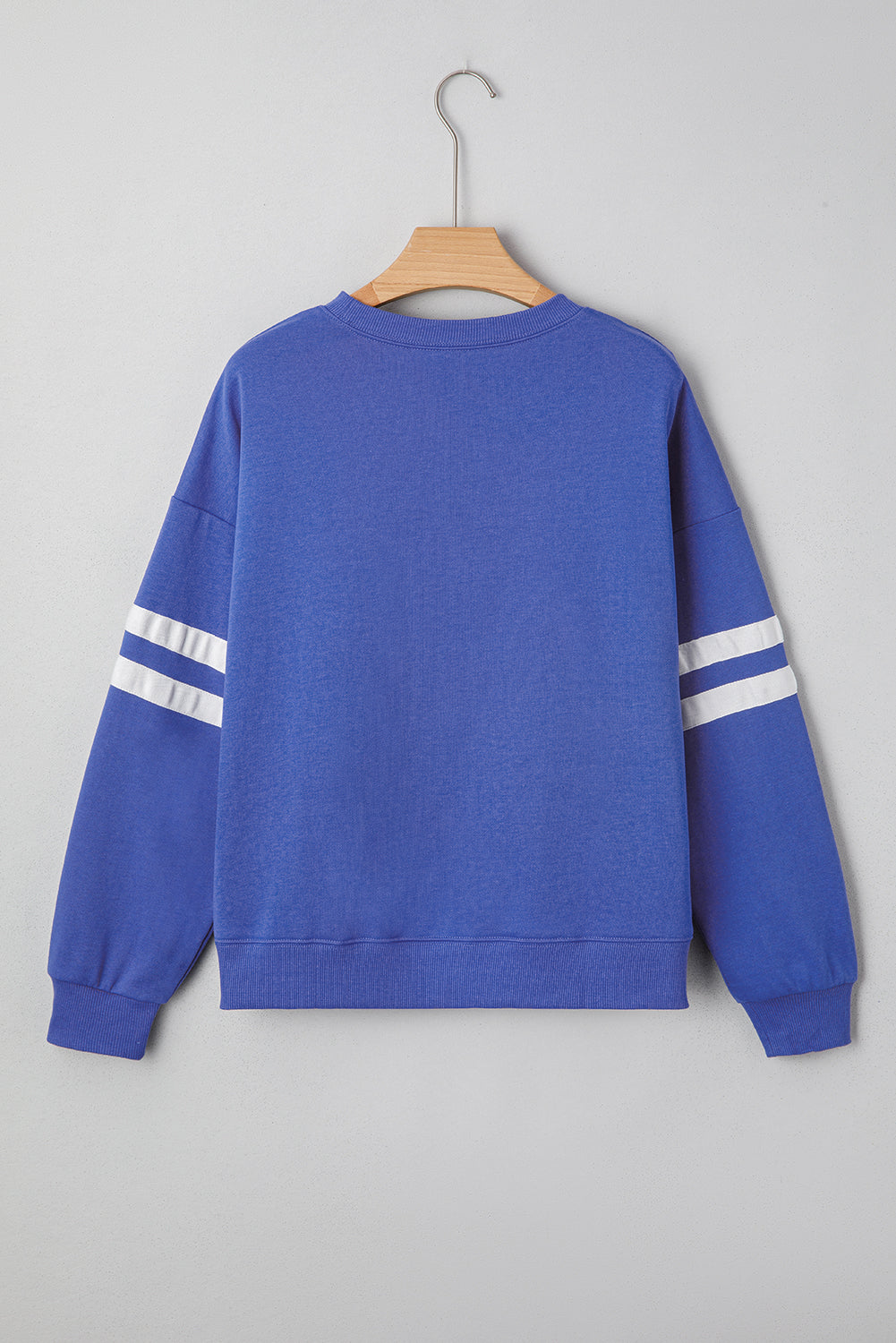 Varsity Stripe Drop Shoulder Sweatshirt