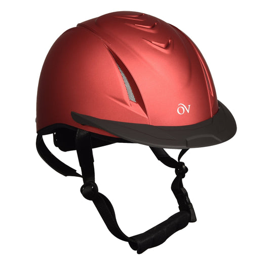 Metallic Deluxe Schooler Helmet - Red