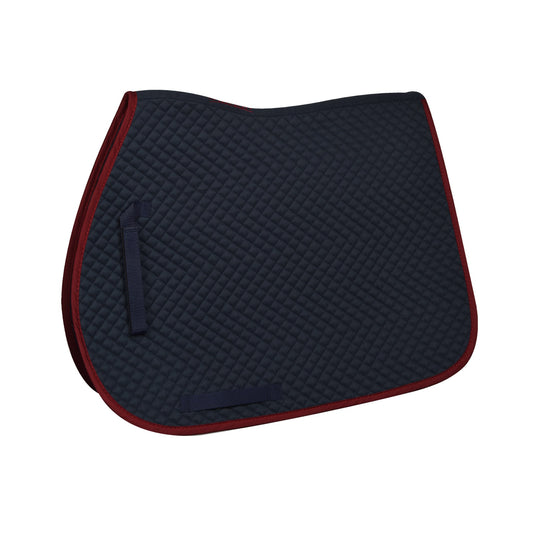 Pro Mini Diamond All-Purpose Saddle Pad - Navy/Burgundy