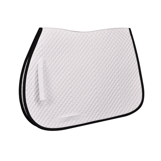 Pro Mini Diamond All-Purpose Saddle Pad - White/Black