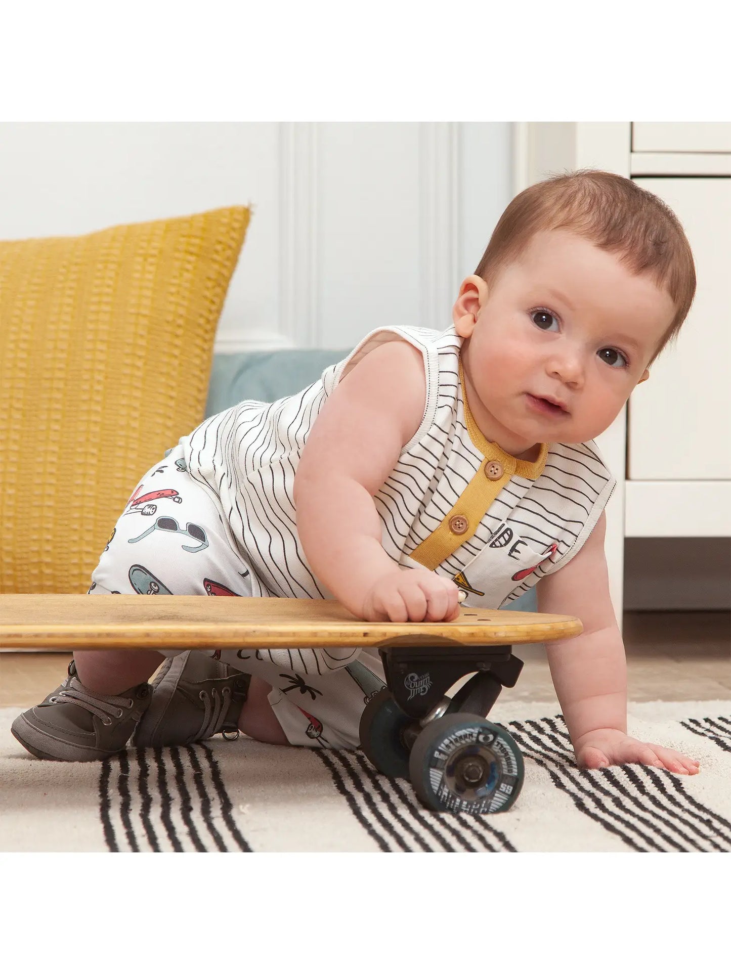 FINAL SALE - Baby Boy's Good Vibes Bamboo Set