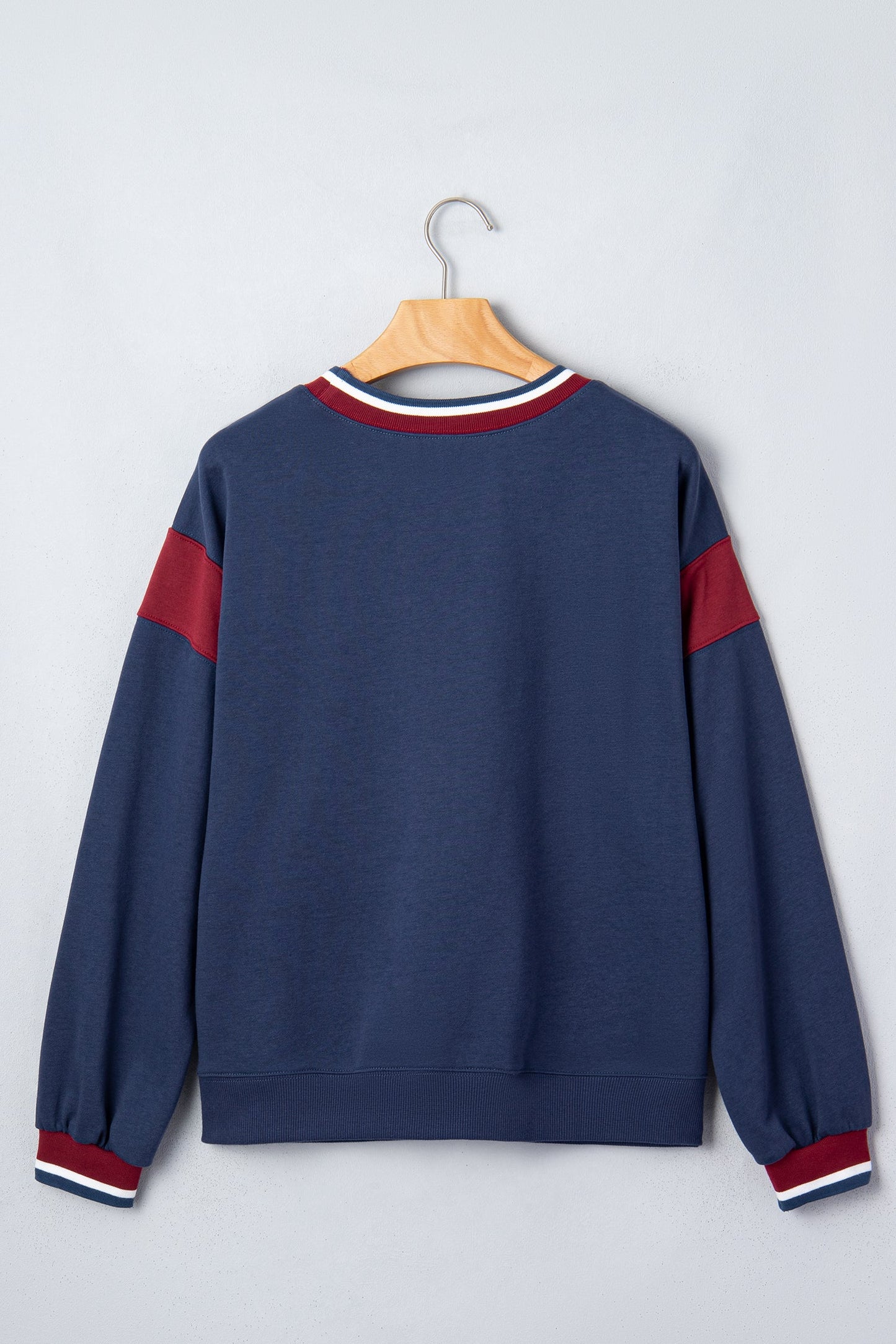 ATHLETIC DIVISION Colorblock Long Sleeve Graphic Sweatshirt