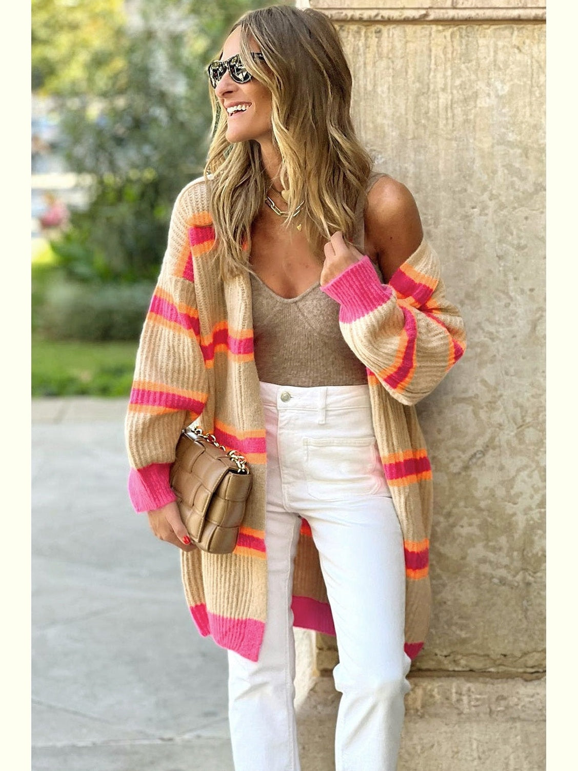 Women Ribbed Long Sleeve Cardigan Sweater