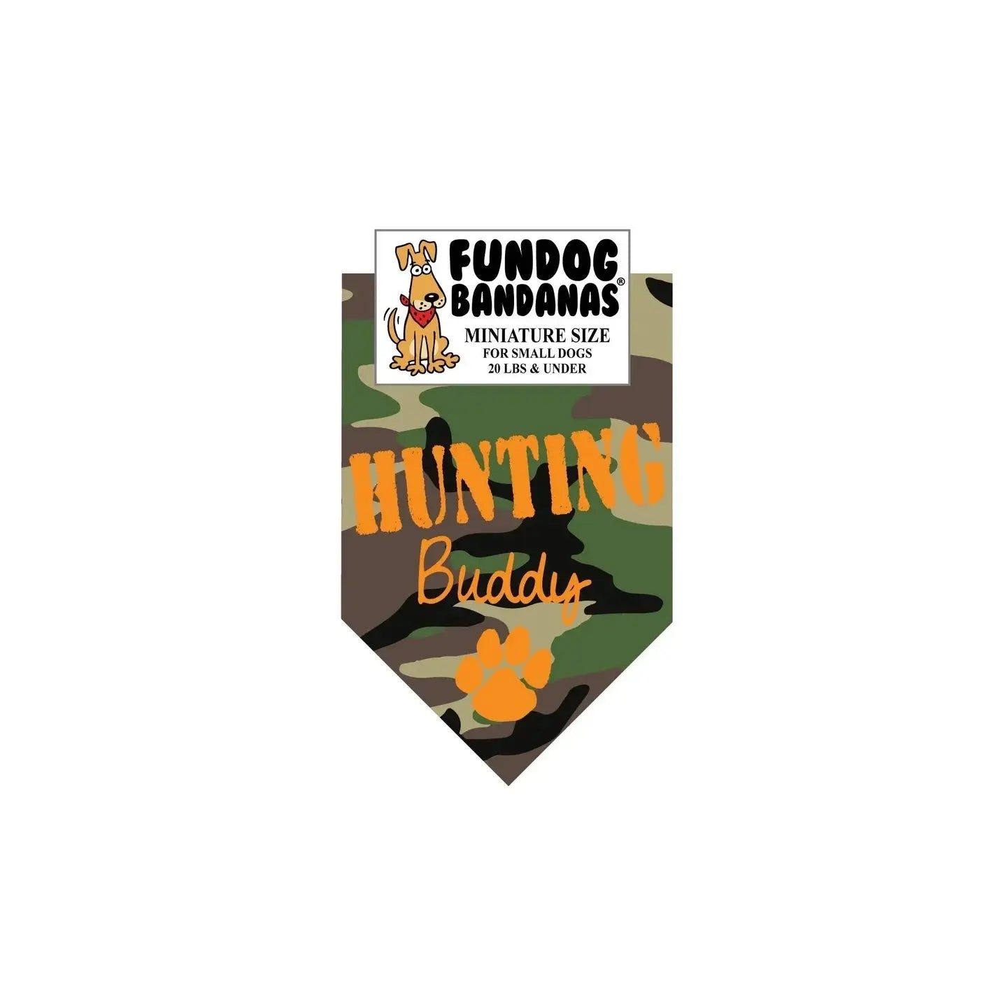 Hunting Buddy Bandana - Green Camo  - Made in USA